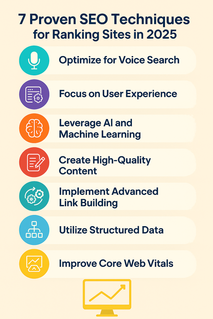 Infographic for 7 proven SEo techniques